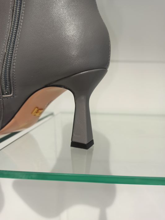 lola cruz bottine cuir gris