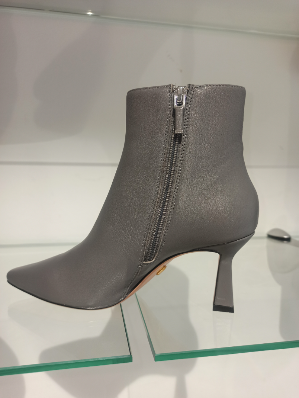 lola cruz bottine cuir gris