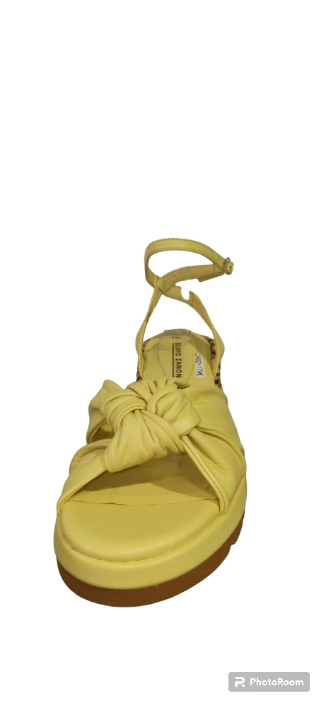 elvio zanon sandales plates lemon