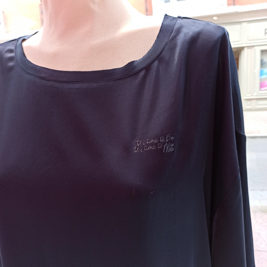 me 369 tee-shirt Roberta blu black