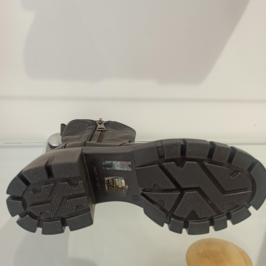 fru.it bottines femmes cuir noir