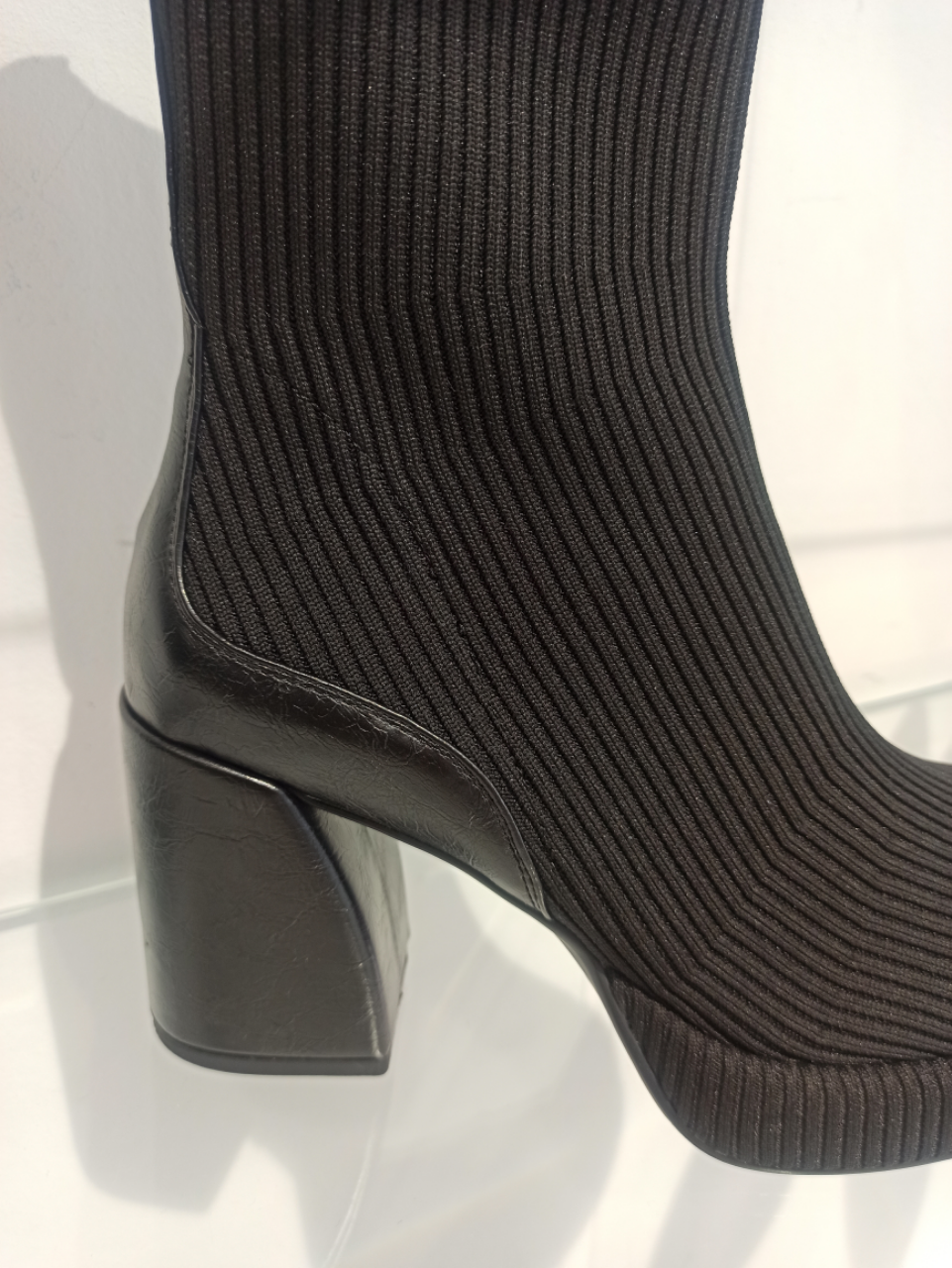 noa harmon bottines tissu strech côtelé