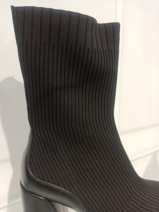 noa harmon bottines tissu strech côtelé