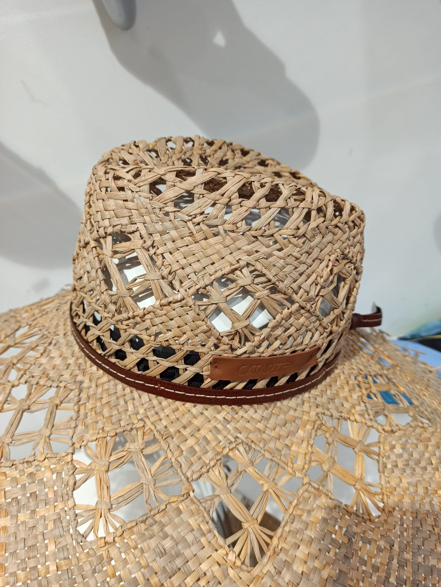 catarzi chapeau paille tressé main