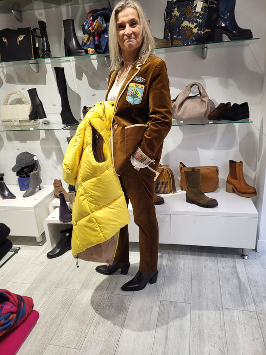 me 369 simone velours brown blazer