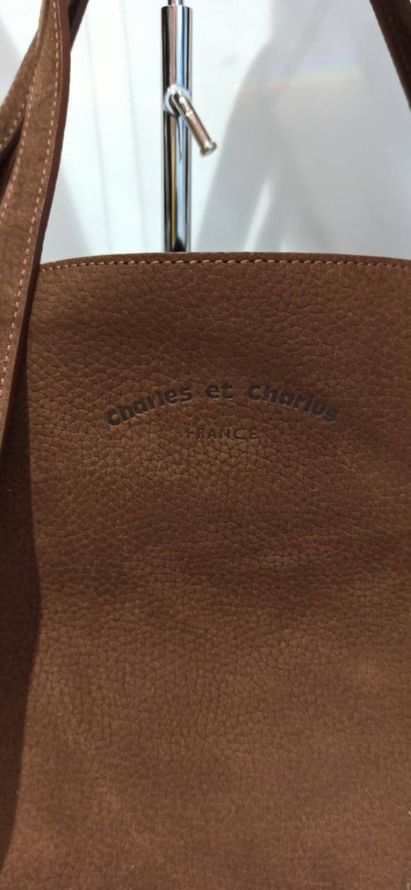 charles et charlus Petit Touquet cuir nubuck chocolat