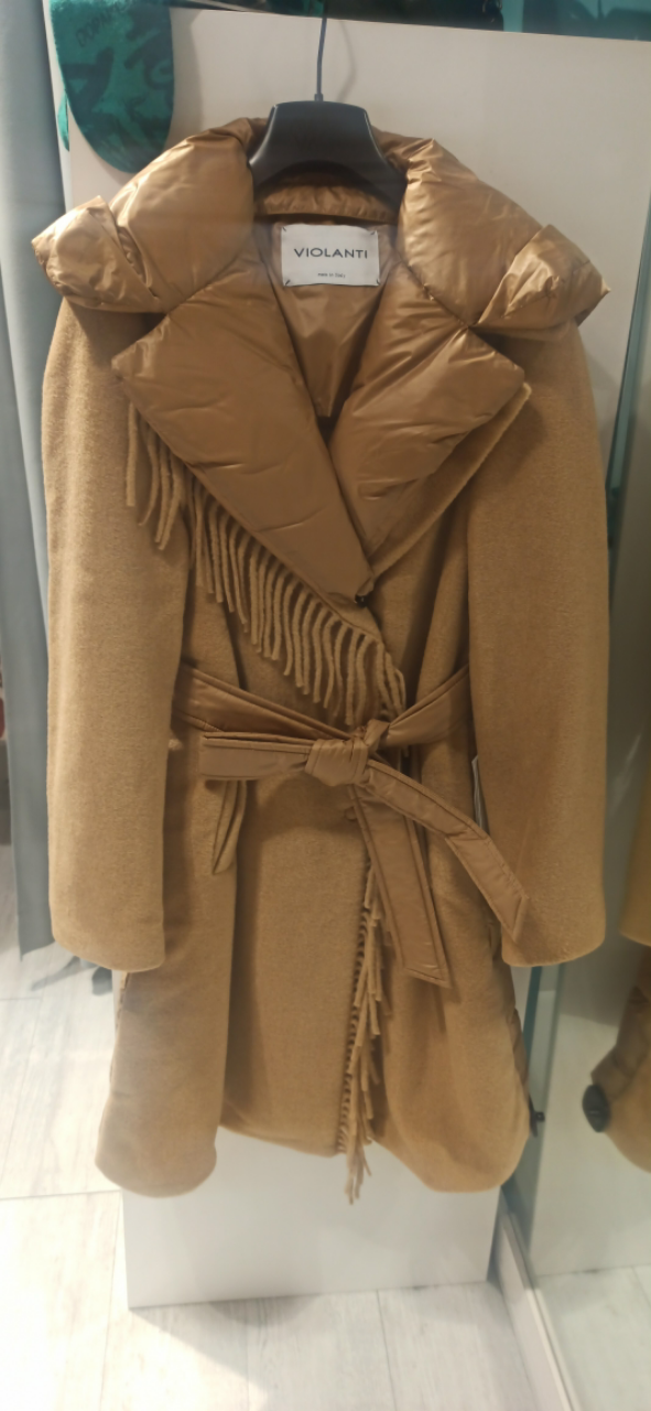 violanti manteau camel ou naturel