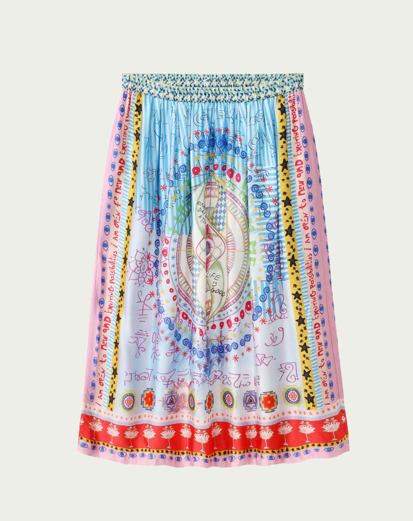 Me 369 Jupe Vanessa Runic Whisper Printed