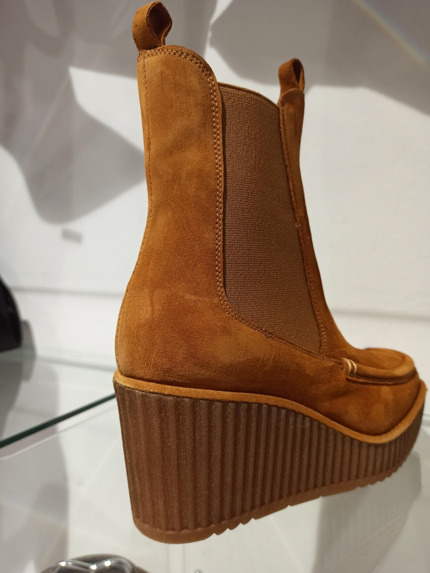 pons quintana chelsea boots compensée camel