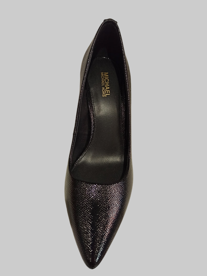 michael kors escarpin cuir noir modèle dorothy talon de 8 cm