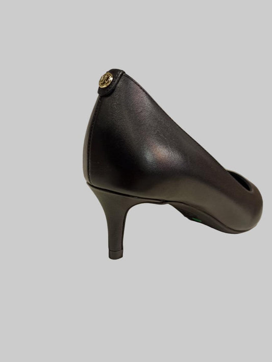escarpin cuir noir talon de 5 cm