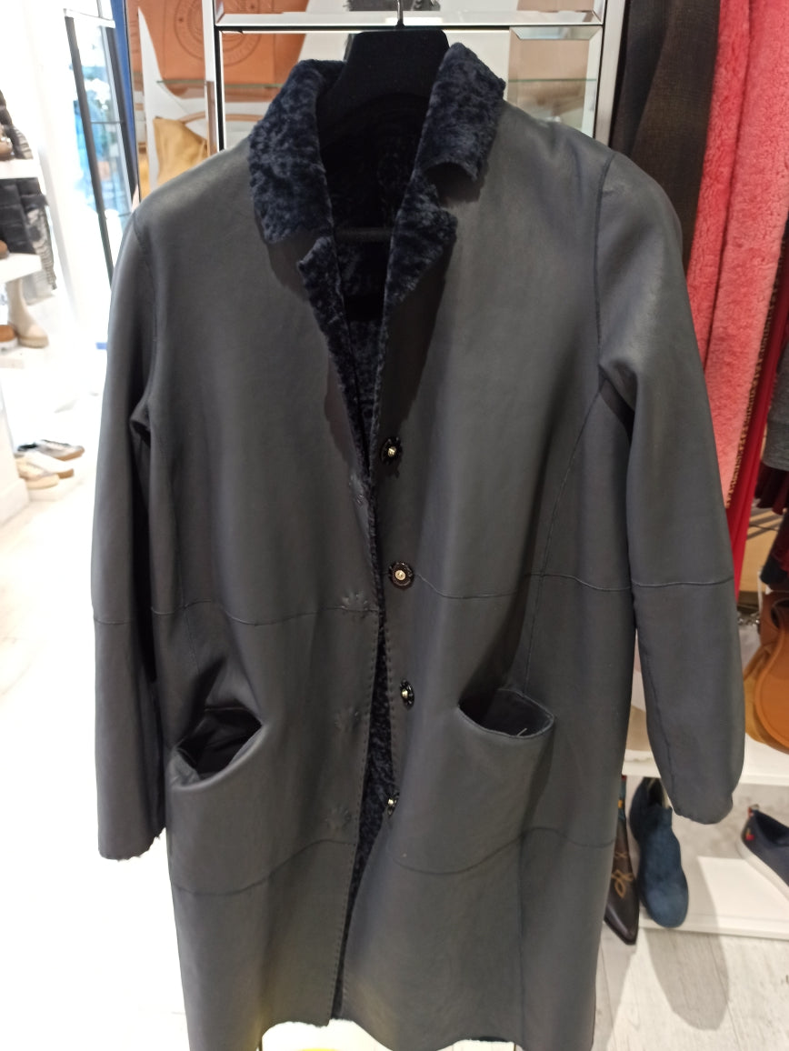 ventcouvert manteau peau lainée façon astrakan