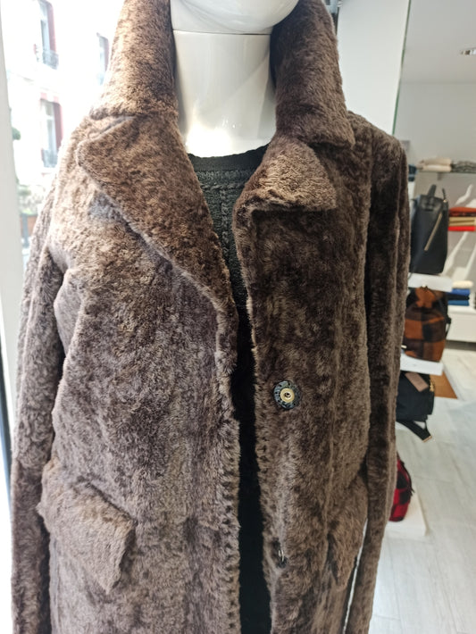 ventcouvert manteau redingote astrakan