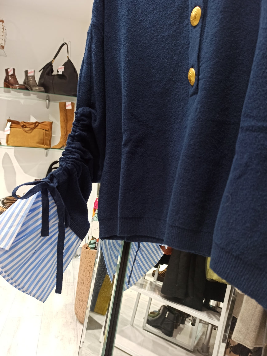 twinset gilet bleu indigo