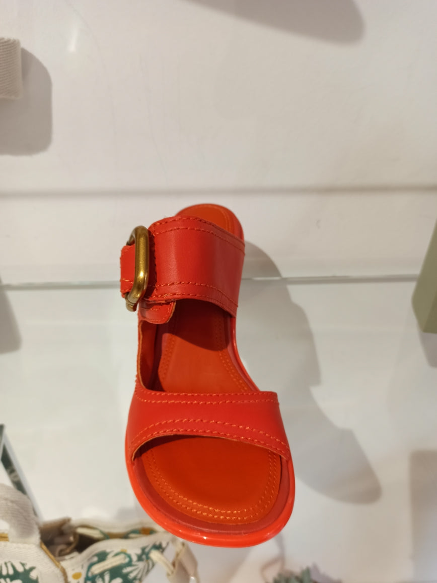 bruno premi mule orange cou de pied réglable