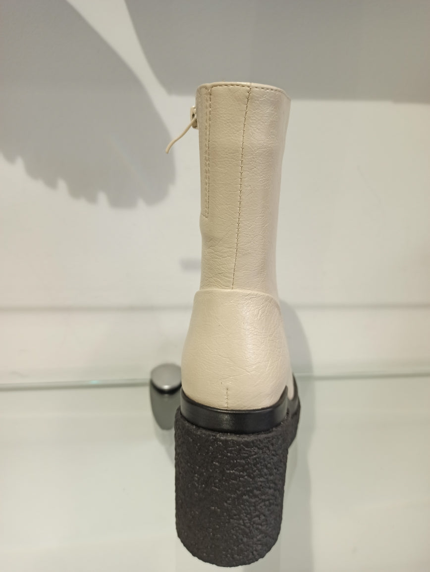 noa harmon bottines ecru semelle crêpe