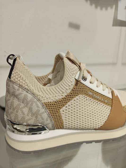 michael kors sneakers en mesh coloris beige clair