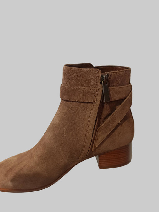 michael kors boots plates caramel s'ouvre par fermeture éclair