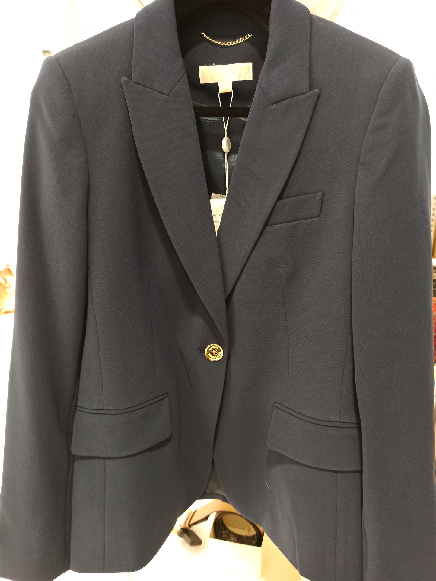 michael kors pantalon droit midnight blue