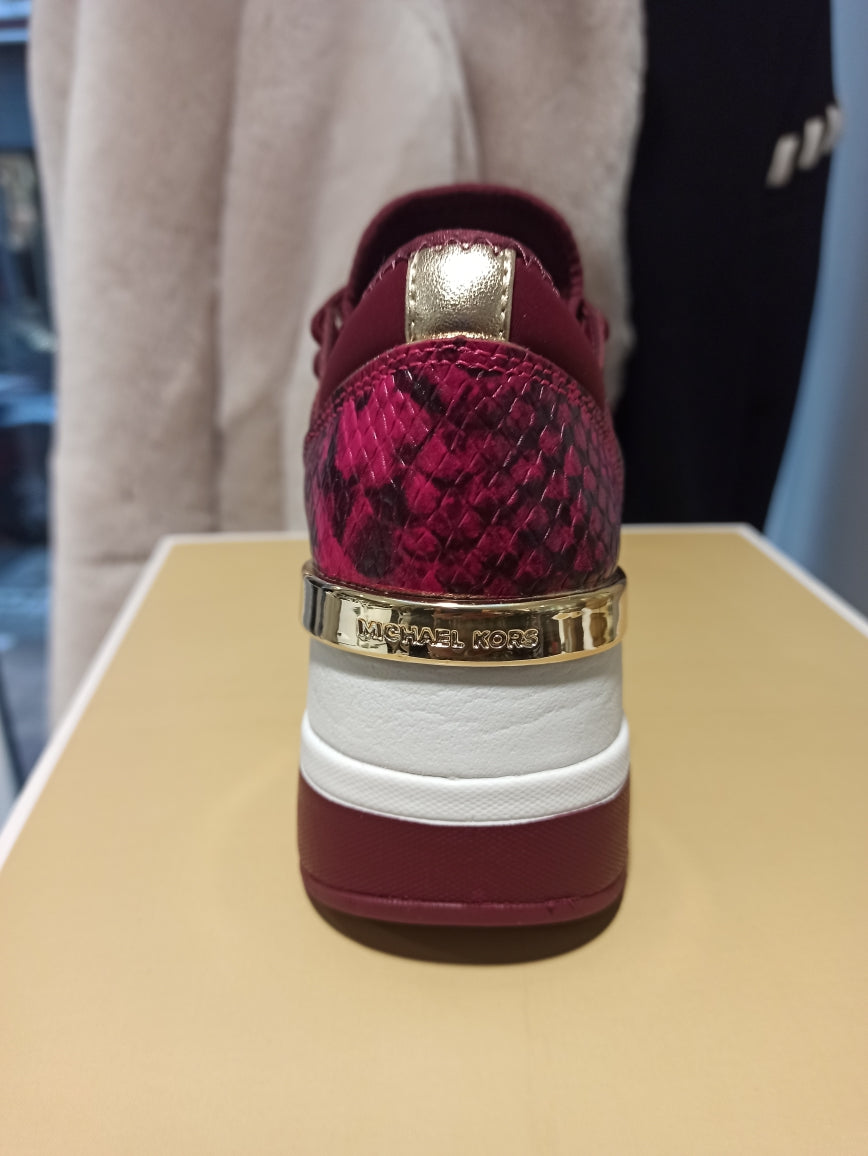 michael kors sneakers liv trainer dark berry