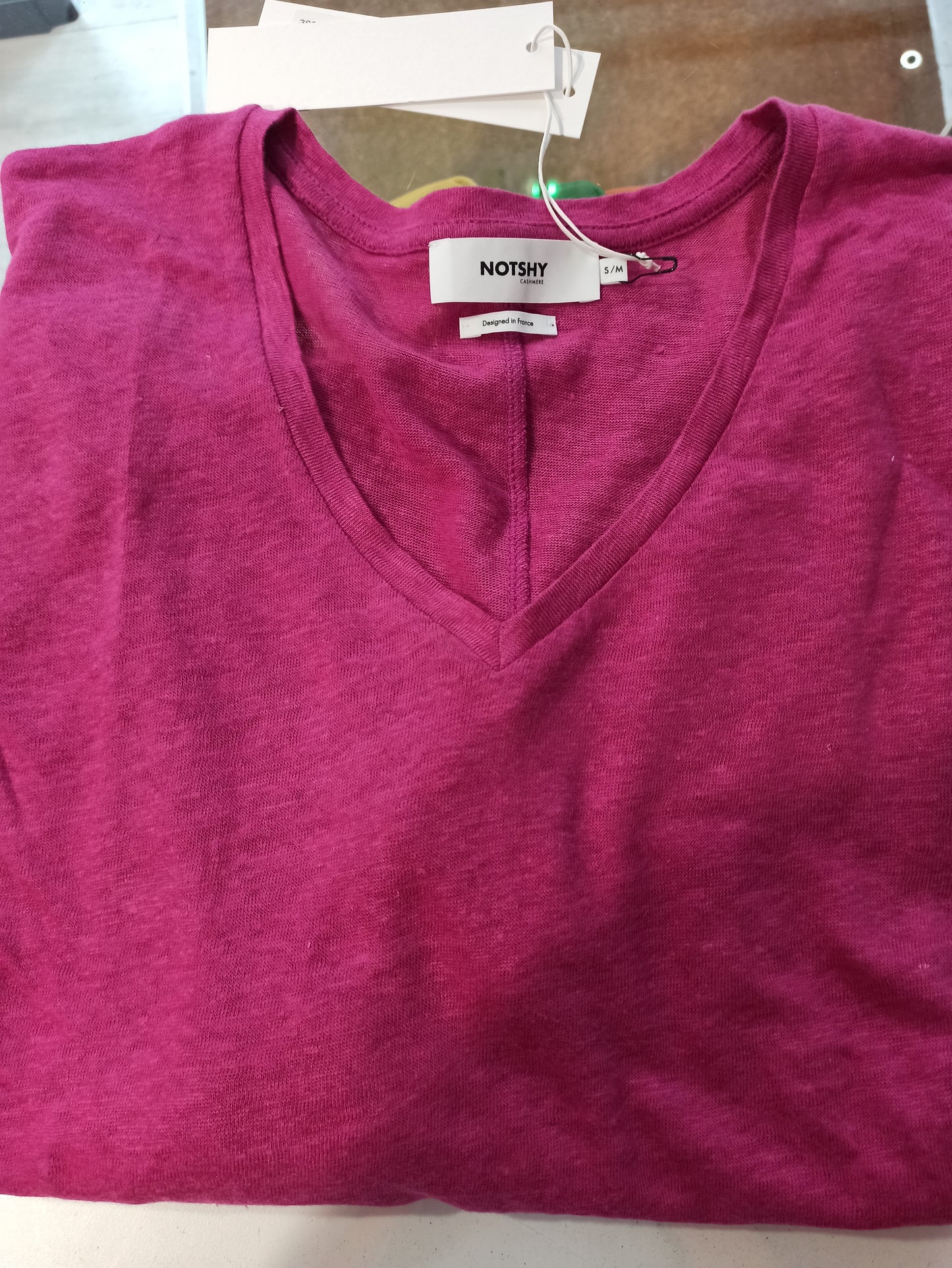 notshy tee-shirt poncho col v emilie la vie en acidulé