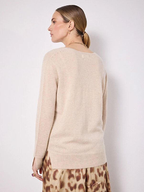 notshy pull femme cachemire col v leopoldine