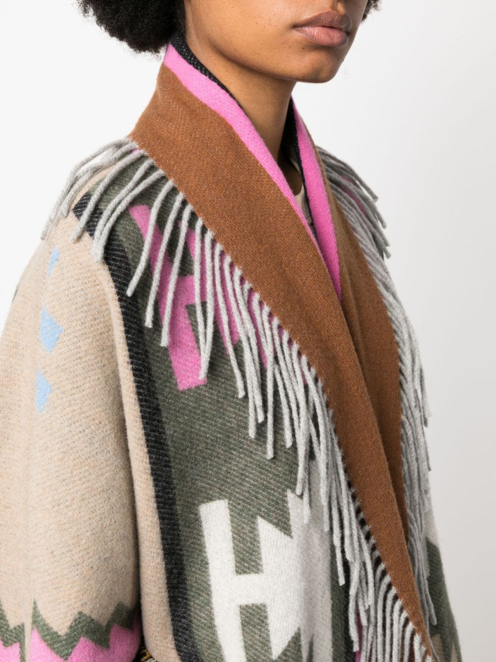 bazar de luxe manteau laine style ethnic