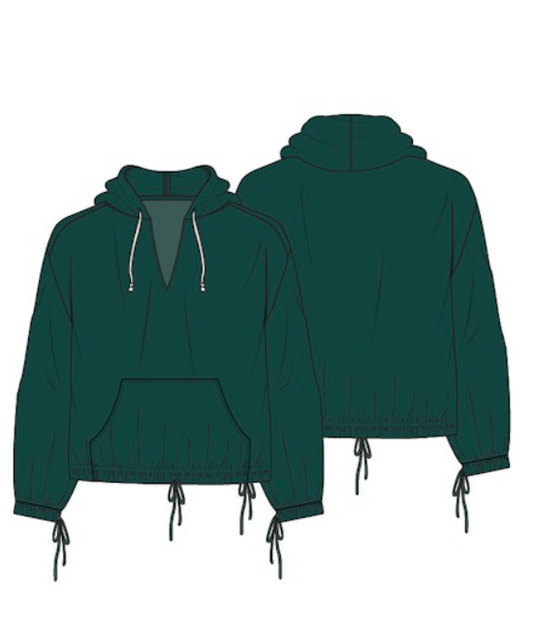 me369 hoodie vert forêt