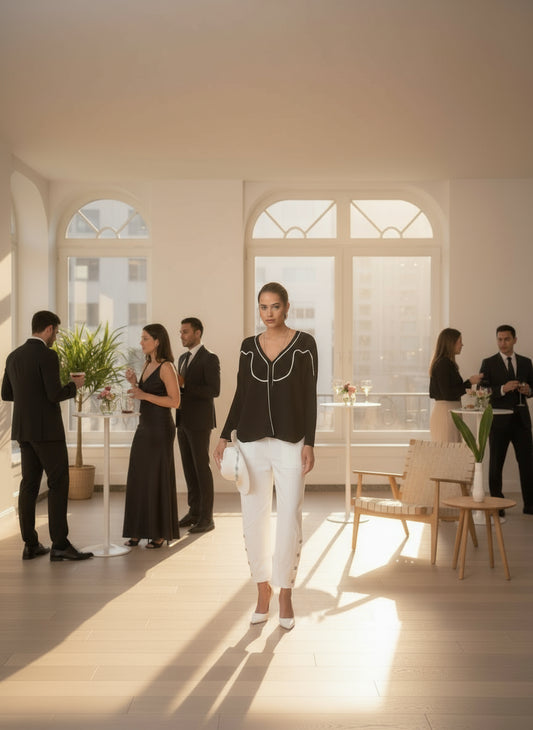 Découvrez le cardigan Bennet de Notshy, un essentiel d'hiver alliant élégance et confort. Sa coupe poncho fluide, ses manches longues côtelées et son col en V dévoilent une silhouette moderne et raffinée. Le fil brodé crème structuré apporte une touche chic et unique, tandis que la fermeture à quatre boutons assure un maintien parfait. Parfait pour vous accompagner tout au long de la saison froide avec style, ce cardigan noir est un incontournable de votre garde-robe.