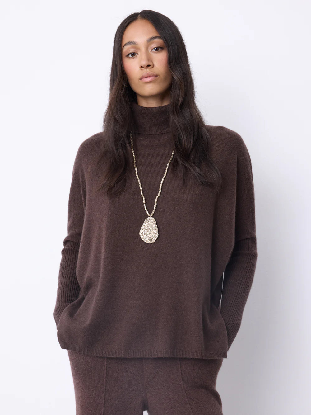 notshy pull col montant 100 % cachemire margareth