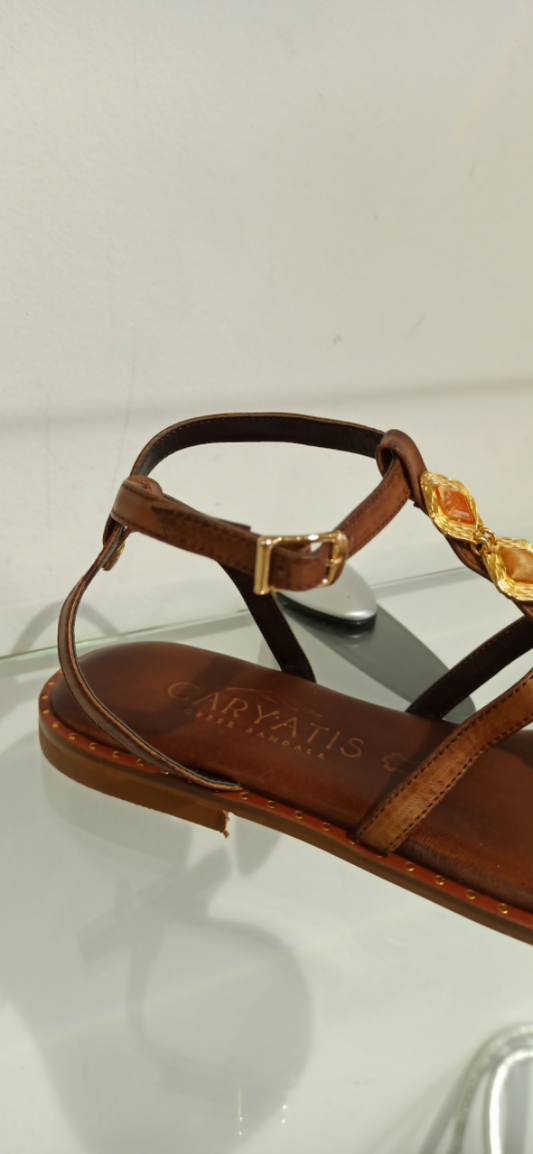 caryatis greek sandal