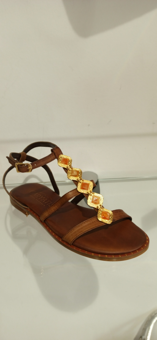 caryatis greek sandal