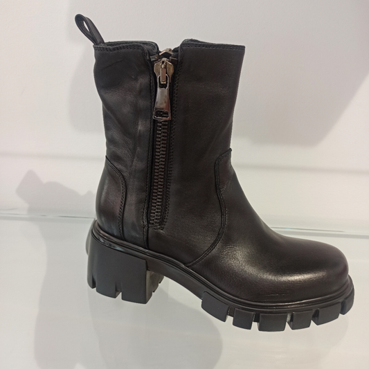 fru.it bottines femmes cuir noir