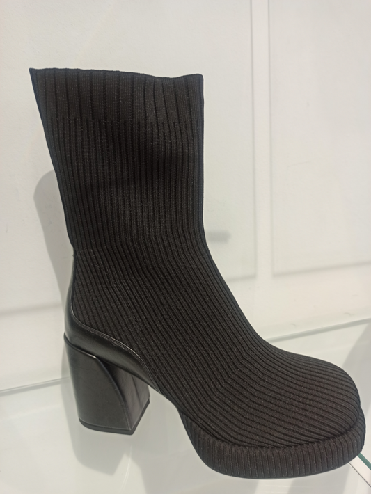 noa harmon bottines tissu strech côtelé