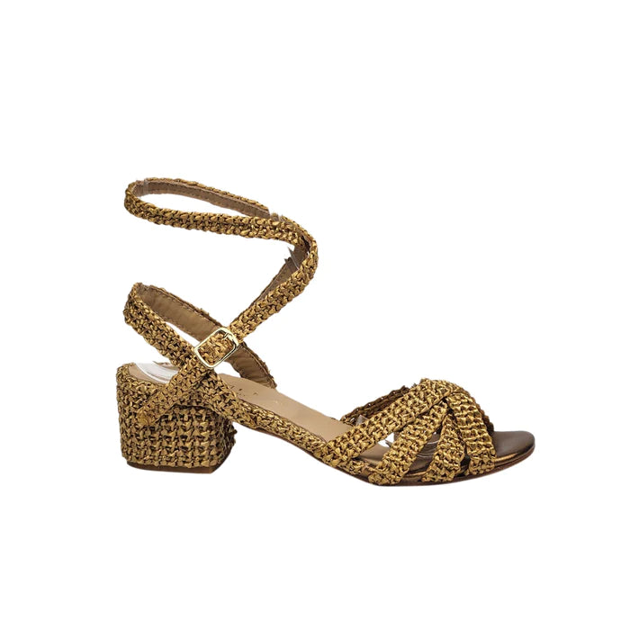 fiorina sandale raffia  petit talon