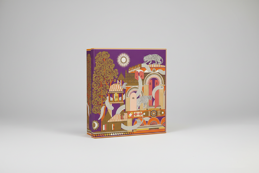 La maison française Inoui Editions réinterprète le carré de soie intemporel avec une décoration mythologique captivante. Ses teintes orangé et violet créent une harmonie chromatique sophistiquée, parfaite pour sublimer vos tenues. Confectionné en coton et soie, ce carré de 100 x 100 cm offre une douceur incomparable et une élégance incontournable. Un accessoire de caractère qui transcende les saisons et les styles, signé d'une maison française de prestige.