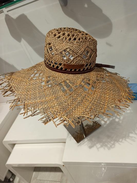 catarzi chapeau paille tressé main