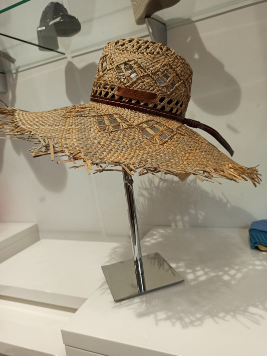 catarzi chapeau paille tressé main