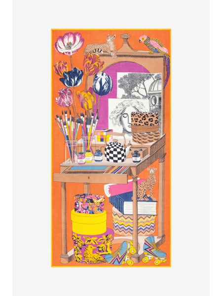 inoui editions foulard étole 100 % laine  atelier