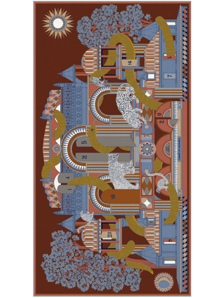 inoui editions foulard 100 % laine nicolas coloris automne