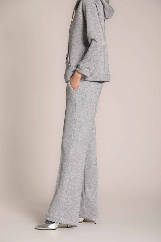 mason's pantalon de jogging gris lurex argenté