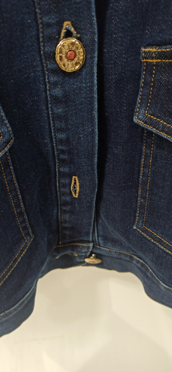 Veste En Jean Doublée Moonage Avec Doublure Amovible En Fausse Peau D’Agneau, détail de la doublure amovible en peau d’agneau