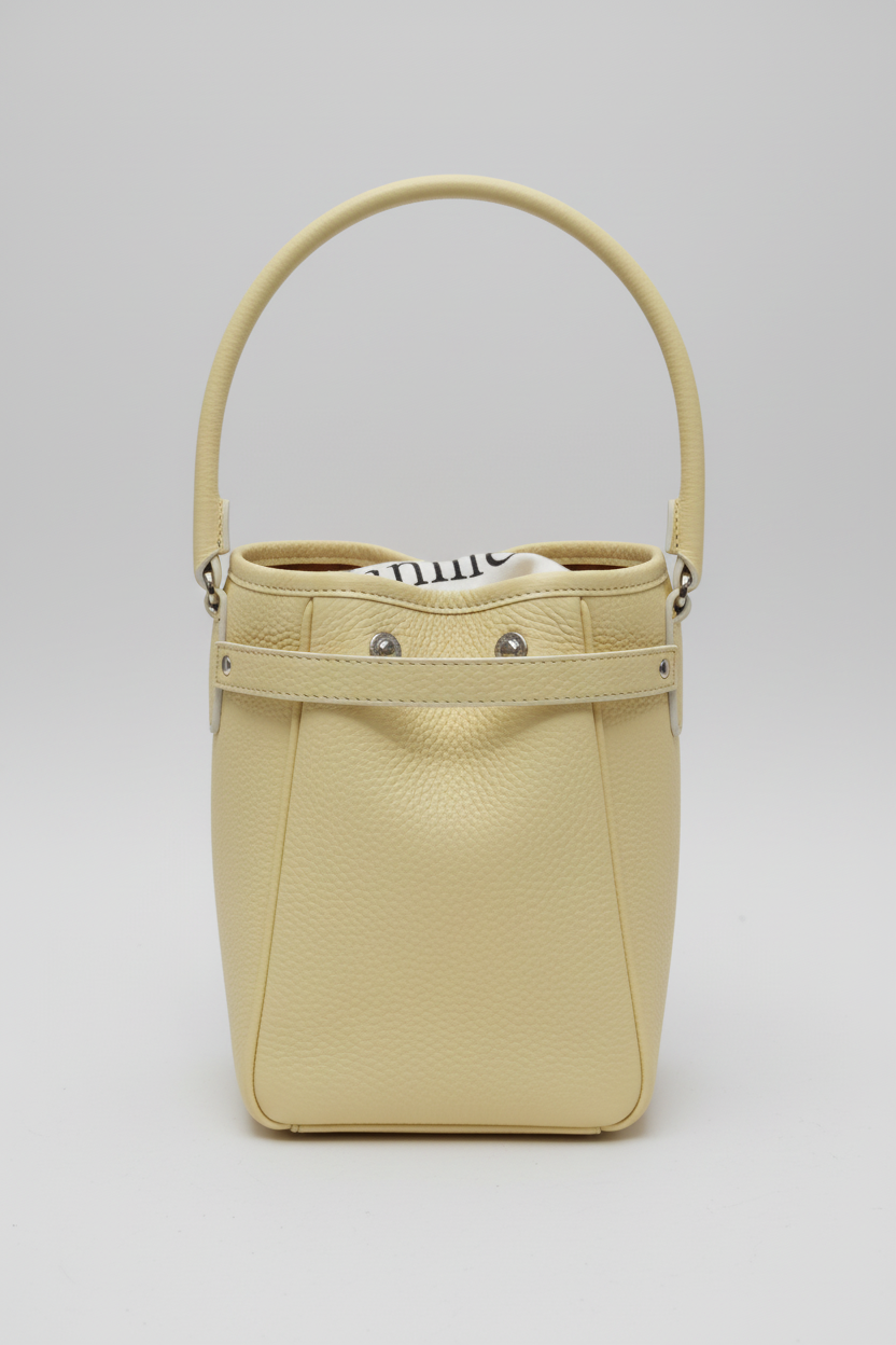 sac a main femme cuir grainé jaune canari modèle mini vendome 