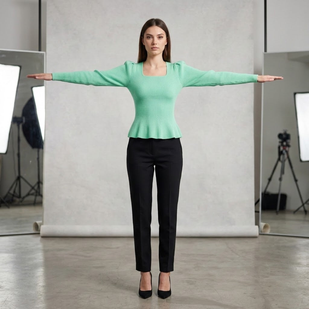 Twinset pull vert opal, pull coton près du corps avec manches épaulées
