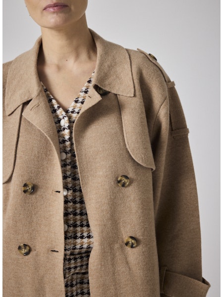 notshy veste trench laine et cachemire talita