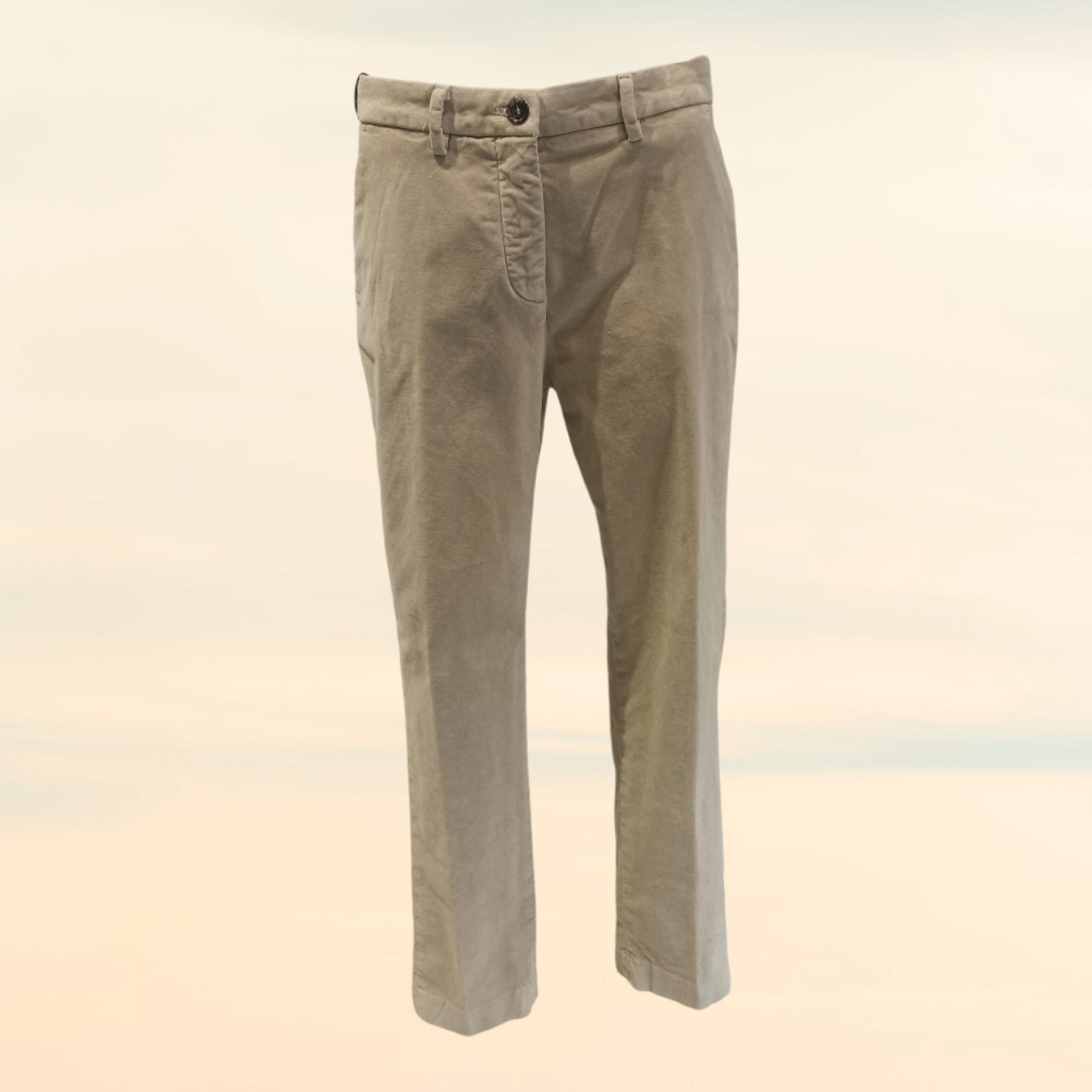 mason's pantalon velours rasé beige