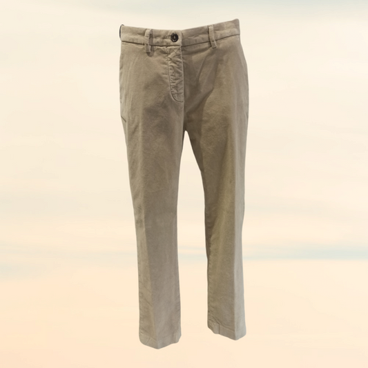 mason's pantalon velours rasé beige