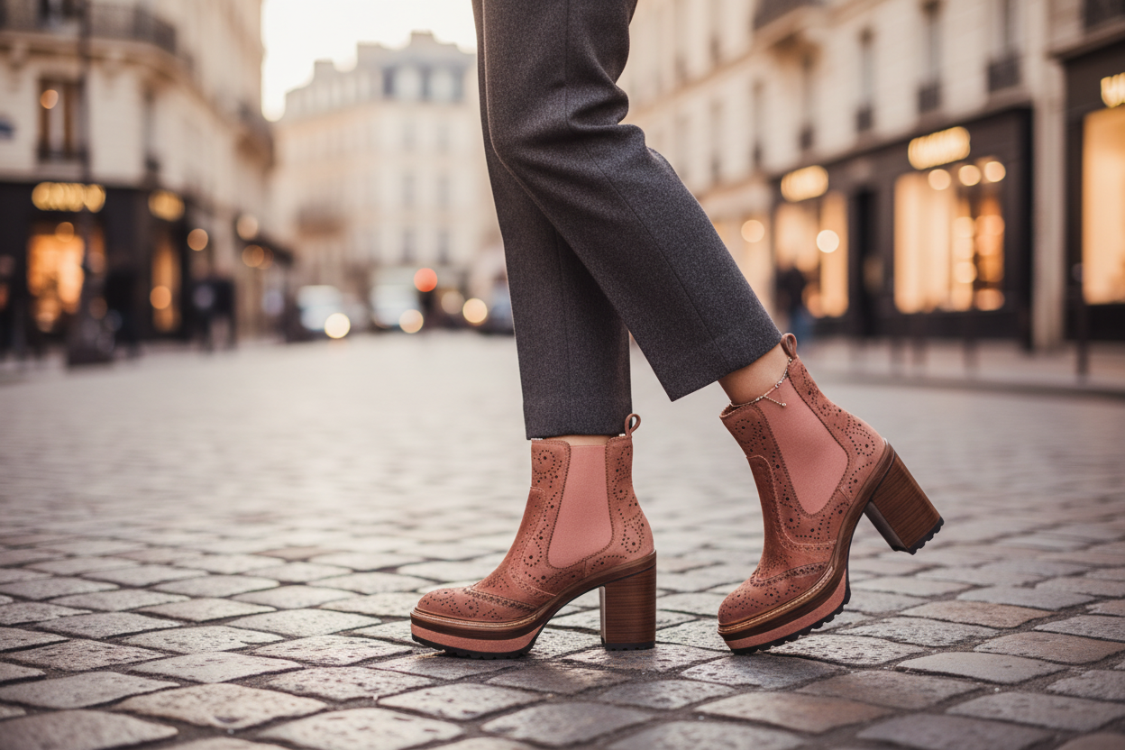 Chelsea boots pescas dans les rues de Paris