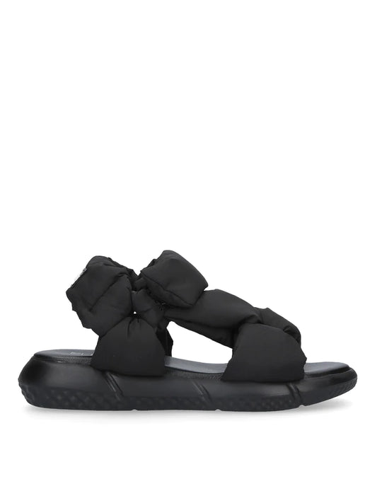 elena iachi sandale plate fermée noire