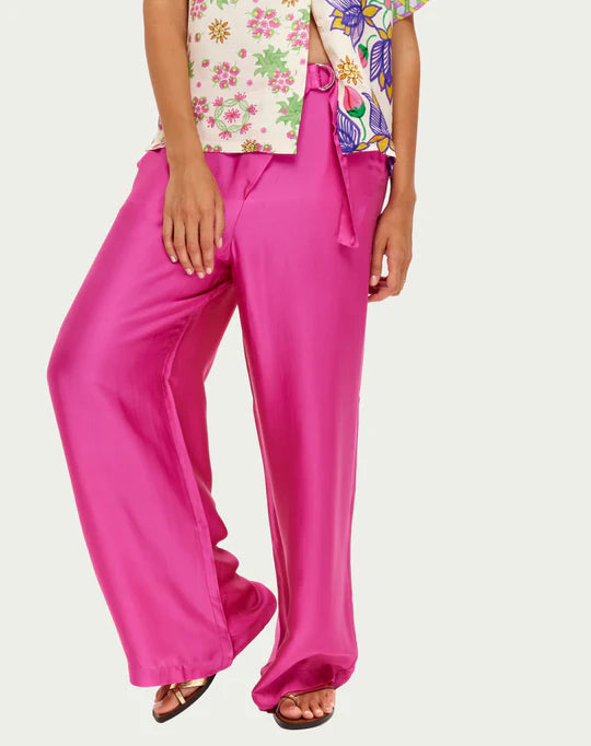 Me 369 Pantalon Ellen Fushia wrapped pants